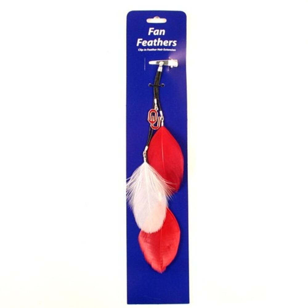 NCAA Oklahoma Sooners Feather Team Hair Football New Colors